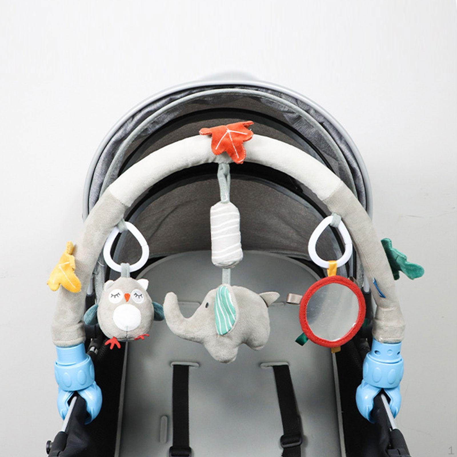 

Детская коляска арка игрушка подвесная погремушка игрушка, раннее развитие, пристегивающаяся мобильная переносная кроватка elephant