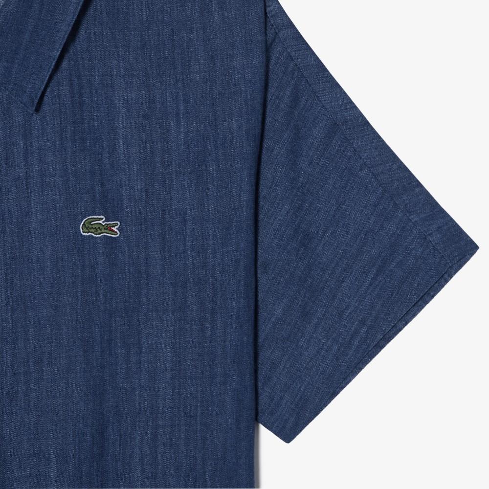 [lacoste] Women's Belted Short-Sleeve Shirt Dress EF306E-56G36L