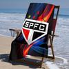 Proof Beach Towel with São Paulo FC Logo Pattern - Soft,absorbent,quick-drying,machine Washable - Perfect for Swimming,camping,bathing