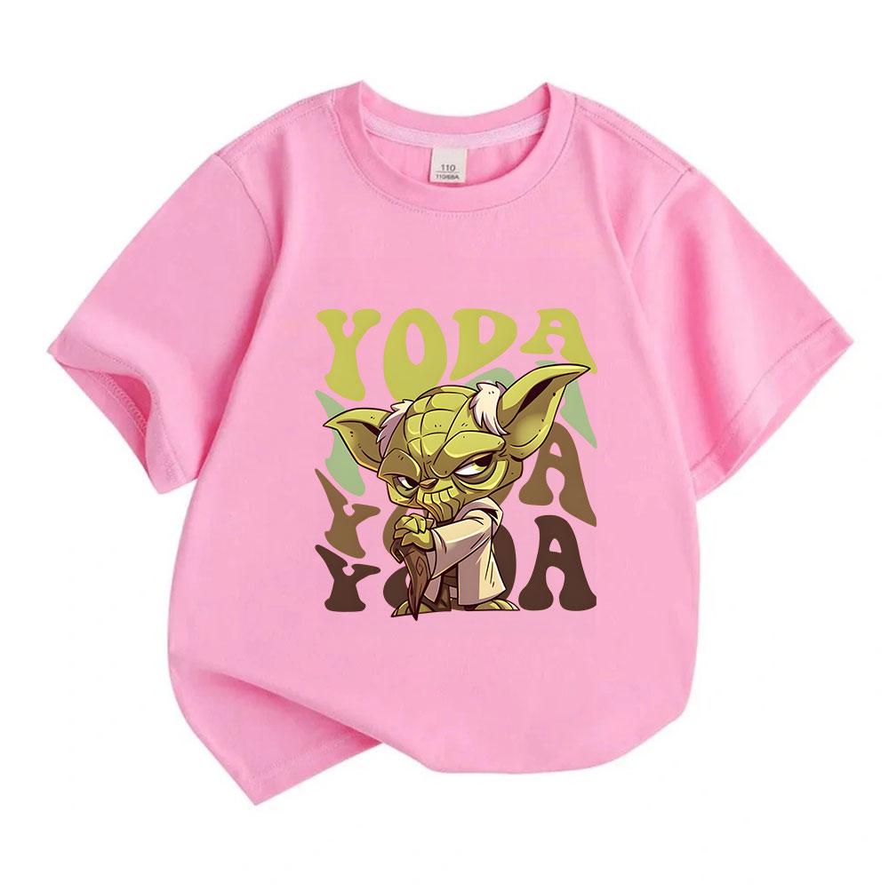 Kids Boys Girls 100% Cotton O-neck Short Sleeve T-Shirt, Cut