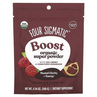 Boost, Bio-Superpulver, Koffeinfrei, Ohne Himbeere & Granatapfel, 140G (4.94Oz)