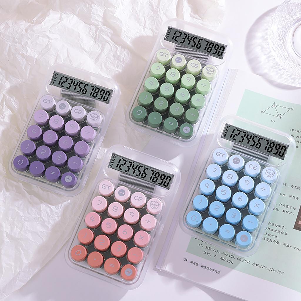 Scientific Calculator Office Commercial Transparent Dopamine Calculator Cute High-Value Calculator School Teaching Supplies Financial Accounting Tools