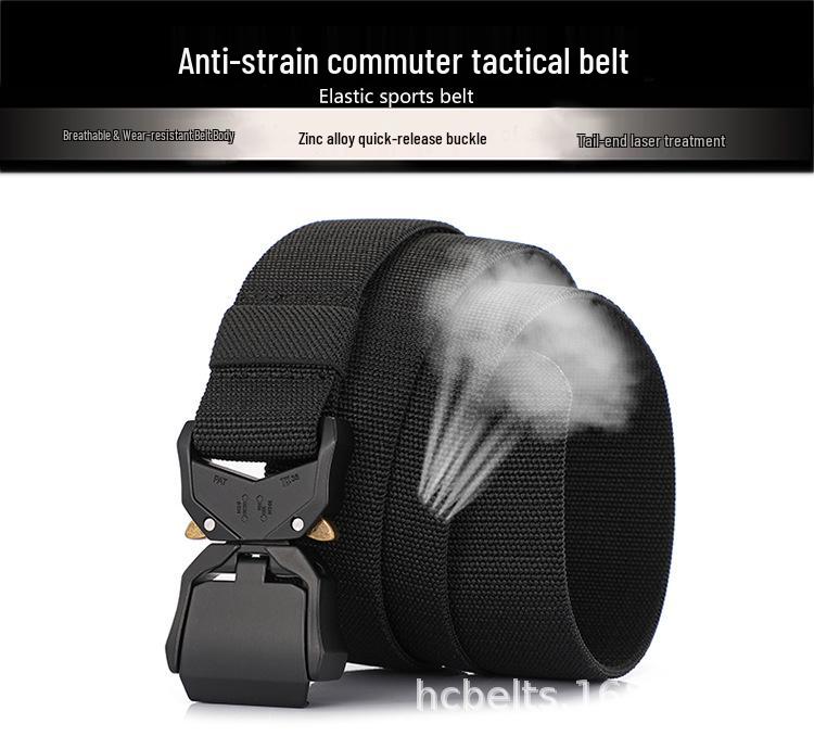 Curea tactică elastică de exterior pentru bărbați cu opțiune de logo personalizat