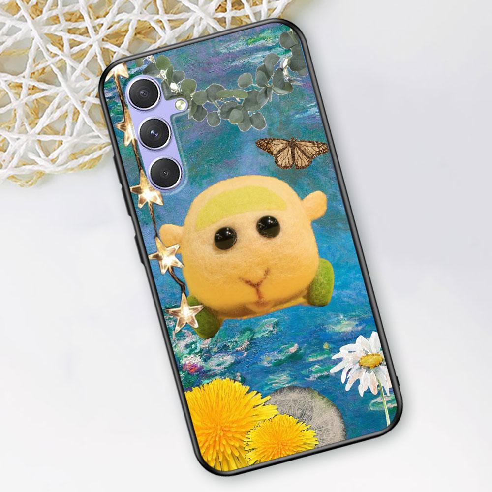 Cute PUI PUI MOLCAR Case for Samsung Galaxy A51 A53 A54 A31 A52 A12 A13 A21s A22 A32 A11 A22 A33 A41 A52s A73 TPU Phone Cover
