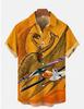 Fighter Series 1D Digital Printing Men's Hawaiian Shirt Short Sleeve Wholesale
