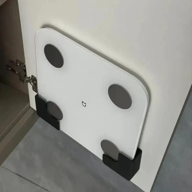 Adjustable Wall-Mounted Bathroom Scale Holder – Space-Saving Storage Rack for Digital Scale & Bathroom Organization