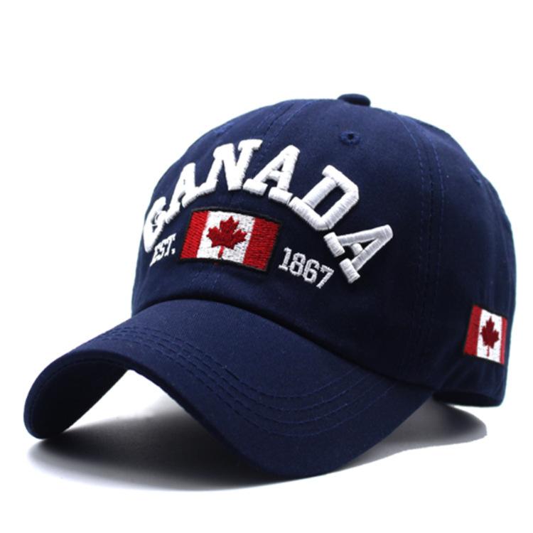 Adjustable CANAD Maple Leaf Embroidered Baseball Hat for Men and Women Couples, Suitable for Outdoor Sports, Leisure, Sunshade