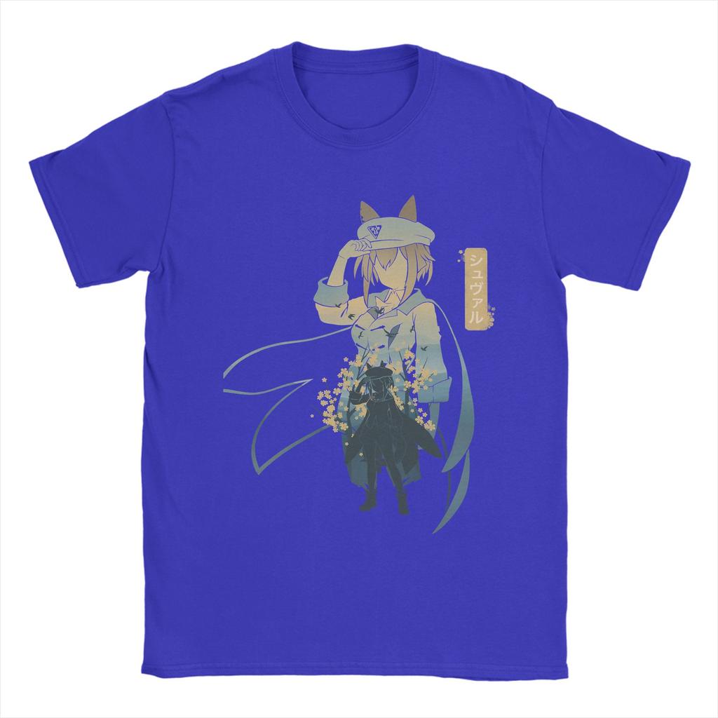 Unisex TShirts Cheval Grand Uma Musume Anime Fashion 100 Cotton Tee Shirt Short Sleeve T Shirts Crew Neck Clothing Summer