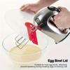 Splash Guard Cover for Mixing Bowls Round Clear Plastic Whisking Lid for Hand & Stand Mixers, Prevents Splatter While Beating Eggs & Cream