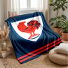 Sydney RoostersPrinted Flannel Blanket Cozy Skin-Friendly Warm Throw for Couch Bed Indoor Daily Use