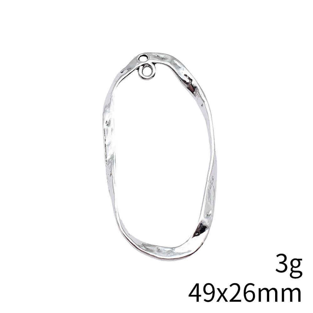Valentine's Day Accessories Women Water Drop Moon Connector 2 Hole Pendants For Earring Accessories Parts Cheap Cute Stuff Accessory Parts