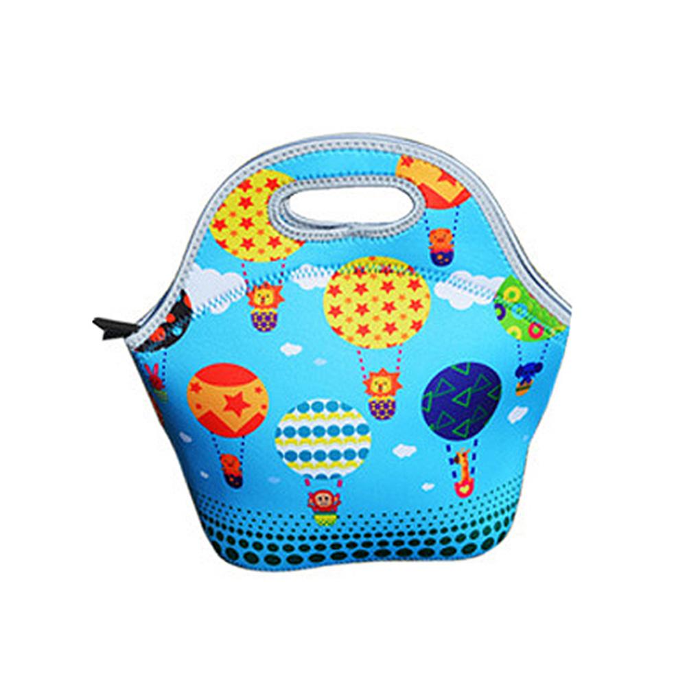 Thermal Insulated 3d Print Neoprene Lunch Bag for Women Kids Lunch Bags Cooler Insulation Lunch Box Food Bag Bolsa Feminina