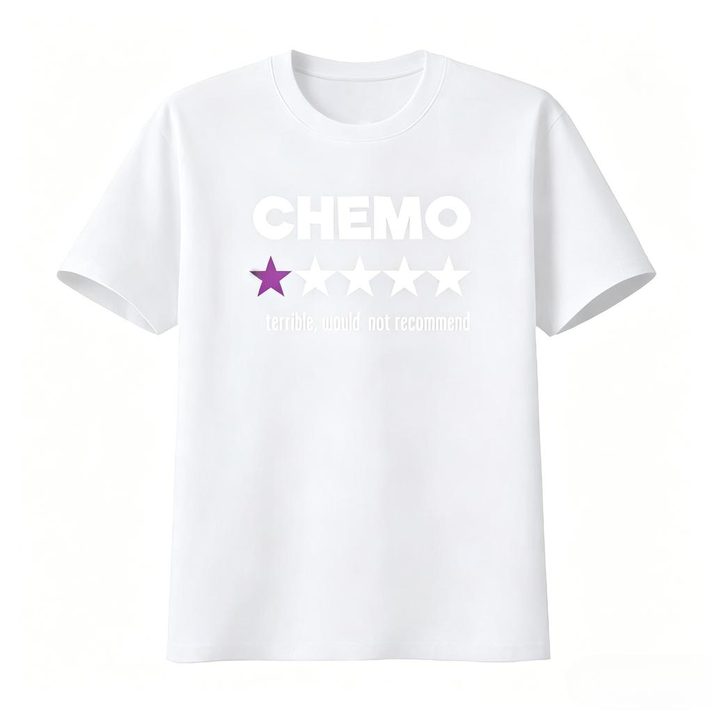 Funny Chemo Tshirt With Star Design For Cancer Survivors Sarcastic Chemotherapy Recomunisexdation Unisexs Clothing Summer T Shirt