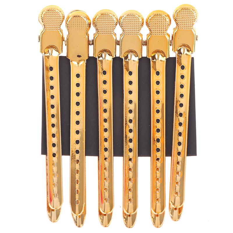 

6 шт. Металлические парикмахерские зажимы-уточки Аллигатор Подходят для профессионального салона