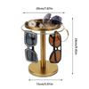 Stainless Steel Eyeglass Display Rack 360° Rotating Sunglasses Holder  for Dresser