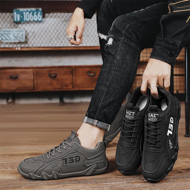 Men's Casual Sneakers Loafers Man Sneakers Sports and Leisure Leather Casual Soft and Comfortable Shoes for Men Fashion New