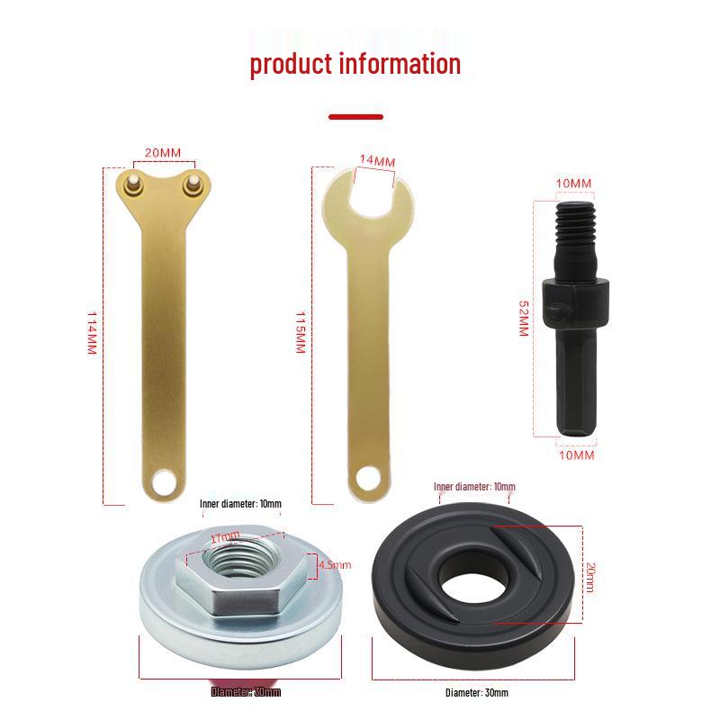 Cordless Drill Conversion Kit: Angle Grinder, Cutting Machine, Polishing & Grinding Accessory Set