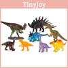 Dinosaur Static Figures Pack With Durable Plastic Material For Gift And Play