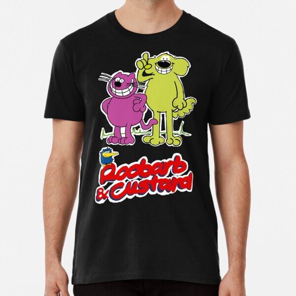 Roobarb and Custard 1980s Retro Cartoon Brit S to 5XL Made in the AU/USA T-Shirt