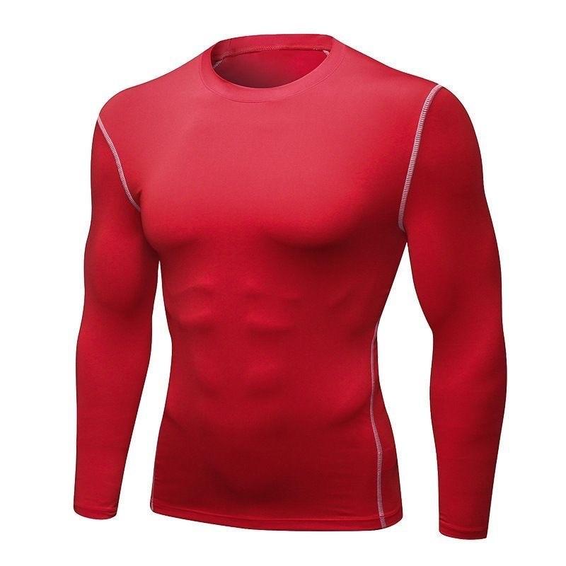 Men's Compression Shirt Long Sleeve Quick Dry Athletic Workout Gym Top