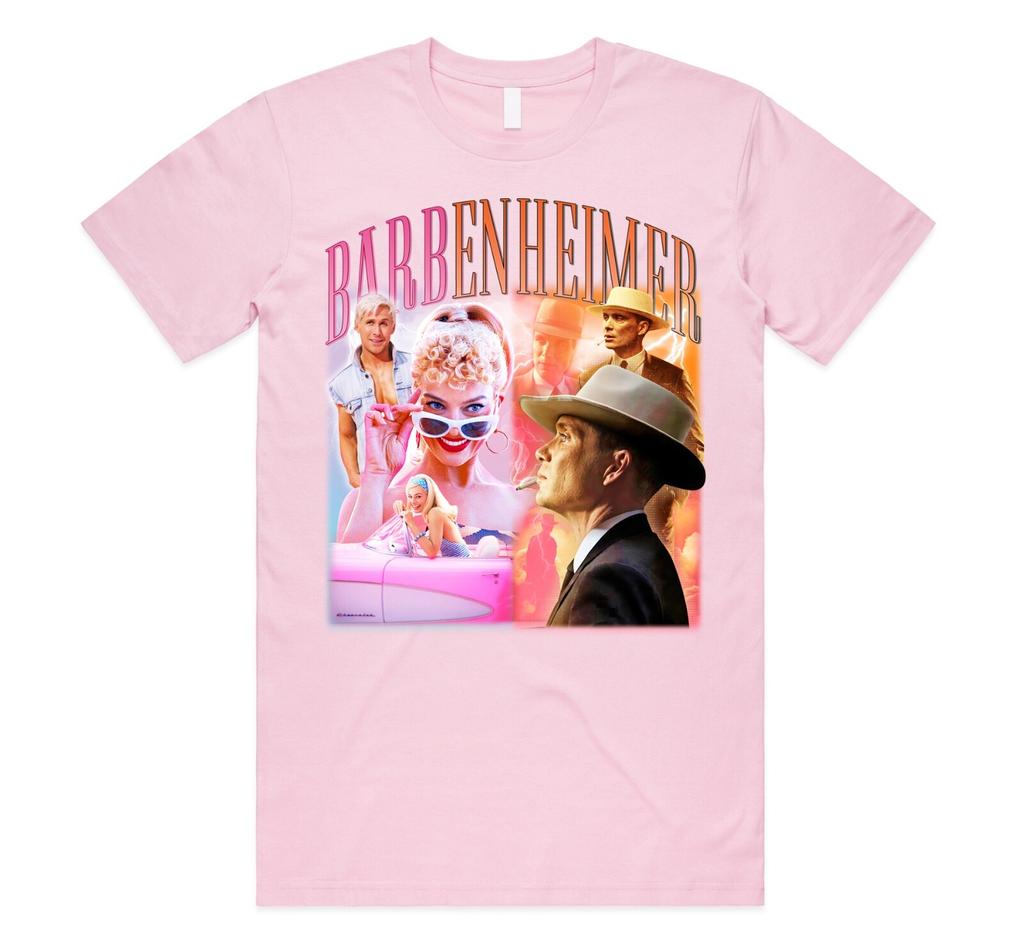 Barbenheimer Homage T-shirt Top Funny Movie Film 21 July Meme Adult Unisex