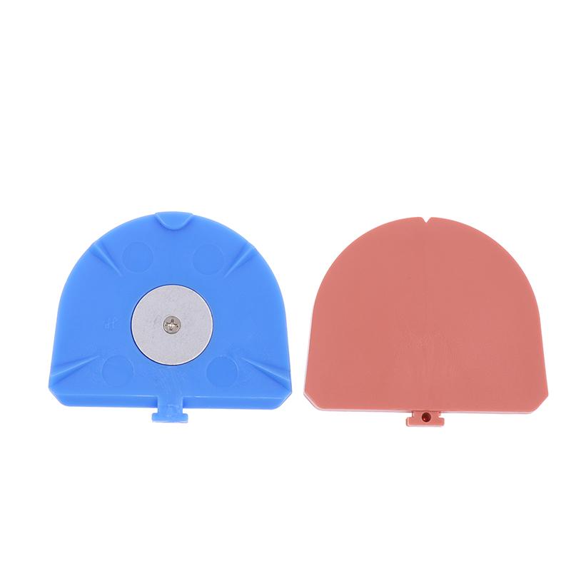 1Pcs Dental Round Plastic Base With Iron Sheet Plastic Plate For Dental Pin Planter Machine Parts Dental Laboratory Materials