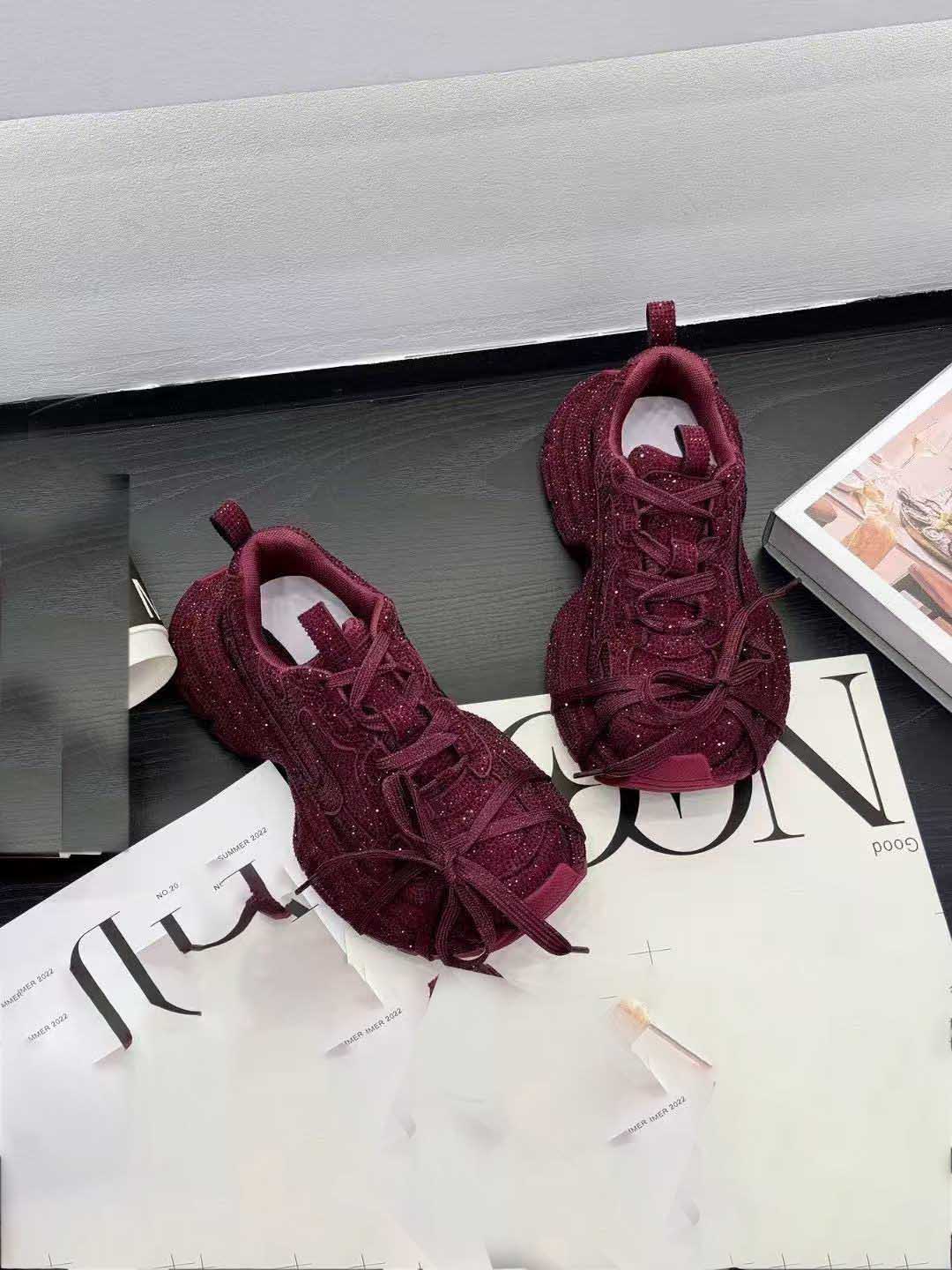 

Fujin 5 см женские кроссовки весенние шнурки повседневные рабочие туфли обувь брендовая платформа танкетка серебристый кристалл снаружи 42 бордовый