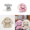 Sweet Mouse Charming Plush Toy Cute Short Plush Animal Decoration For Girl Gift