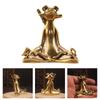 Meditating Yogas Frogs Statue Figurine Home Decorative Accent Decors Ornament for Living Room Bedroom Desktop Decors