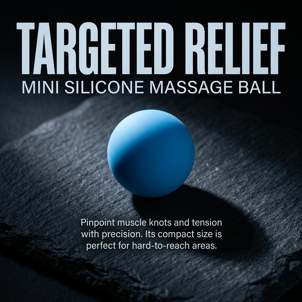 Mini Silicone Massage Ball for Myofascial Release, Muscle Recovery, 30mm Fascia Athletes,