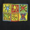 Anvil 90er Jahre Old Keith Haring Kurzarm T-Shirt L schwarz Keith Haring Herren Gebraucht