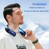 4000mAh 5 Gears Neck Fan Mini Air Conditioner Bladeless Neck Fan Rechargeable with LED Display Screen Large Capacity Battery