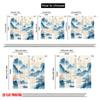 2pcs,2D Plane Printing Light Filtering Curtains Tranquil Landscape 100% Polyester (without Rod) All Seasons for Bedroom &
