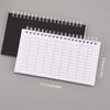 A6 Coil Spiral Notebook, Multi-Functional Grid Ruled Memo Pad, Portable Daily Journal Notepad for School Office Quick Recording