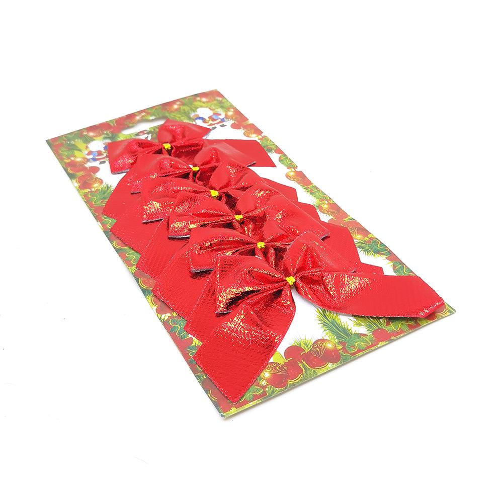 Christmas Bows Ornaments - Pack of 12 Holiday Decorations & Gifts