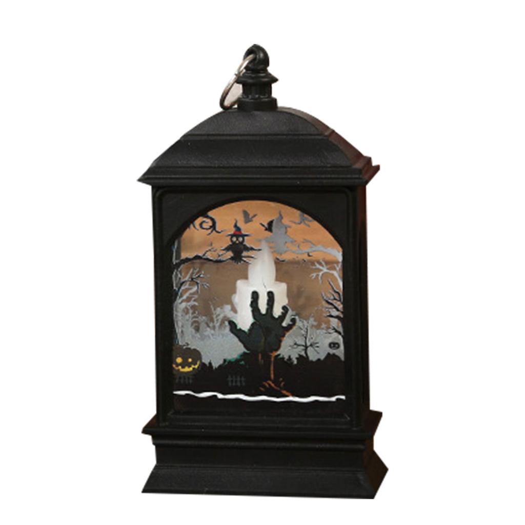 Mini LED Lantern for Halloween Decoration Hanging Home Decor Battery Powered