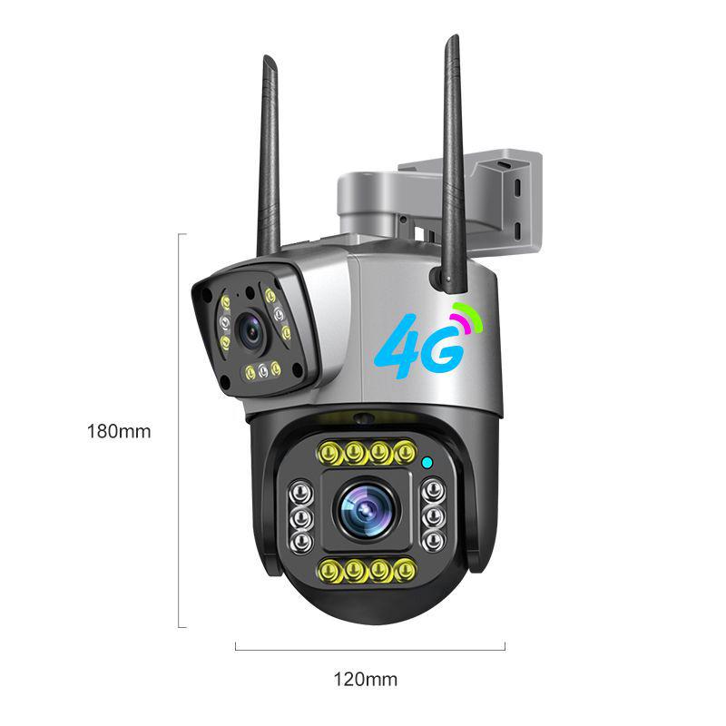 V380 Dual Screen 4G Wireless Outdoor Dual-Lens Smart Camera