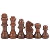32 Pcs Wooden Chess Pieces Portable International Chess Pieces Tournament Chess Figures Hand Carved Wood Chessmen