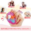 4 Pcs Pack Pop Balls 3D Silicone Cartoon Fidget Squeeze Balls, Pop Bubble Stress Ball Sensory Relieve Stress Fidget Ball Toy for Kid and Adult