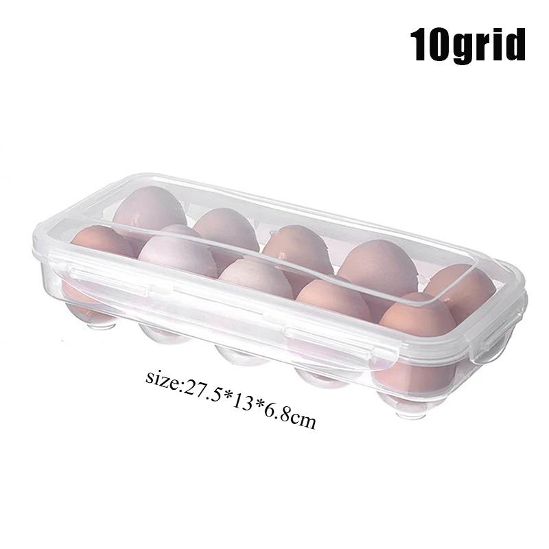 

10/18/34 Grid Kitchen Handheld Egg Storage Box for Refrigerator Egg Sorting Rack Home Egg Storage Tray Freshness Box