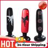 Inflatable Boxing Sandbags Punching Bag 160cm Boxing Column Karate Taekwondo Training Props Inflatable Boxing Bag Gift for Boys
