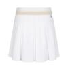 MALBON GOLF Wide Logo Banded Pleated Skirt White (Woman)