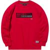 Li Ning Wade Series Sports Casual Simple Solid Color Round Neck Pullover Loose Printed Sweatshirt Unisex Sweatshirt Red AWDQ559-2