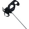 NEW Venice Princess Masquerade Mask Handheld Side Flower Translucent Feather Lily Mask Flat Head Lace Handheld Mask Accessories