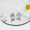 Exquisite Luxury Geometric Stud Earrings with Zircon Rhinestones for Women