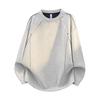 VUUG Men's Casual Crew Neck Long-Sleeve Deconstructed Sweatshirt