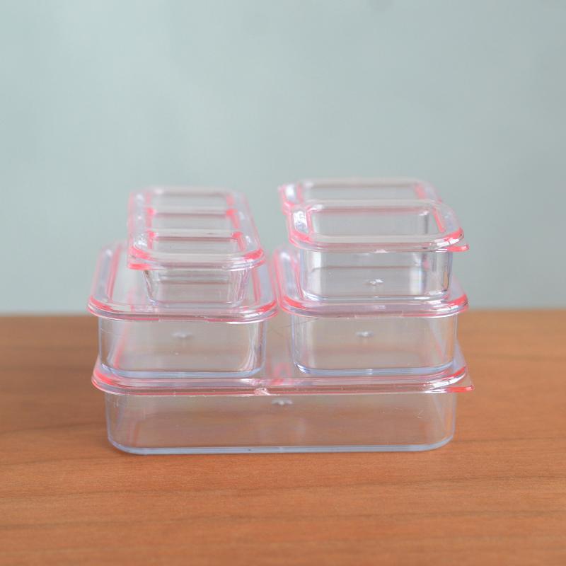 

1 Set Kitchen Storage Box Tableware Decor 1/6 Dollhouse Mini Fresh Keeping Box Lunch Box Model Miniature Vegetable Preparation