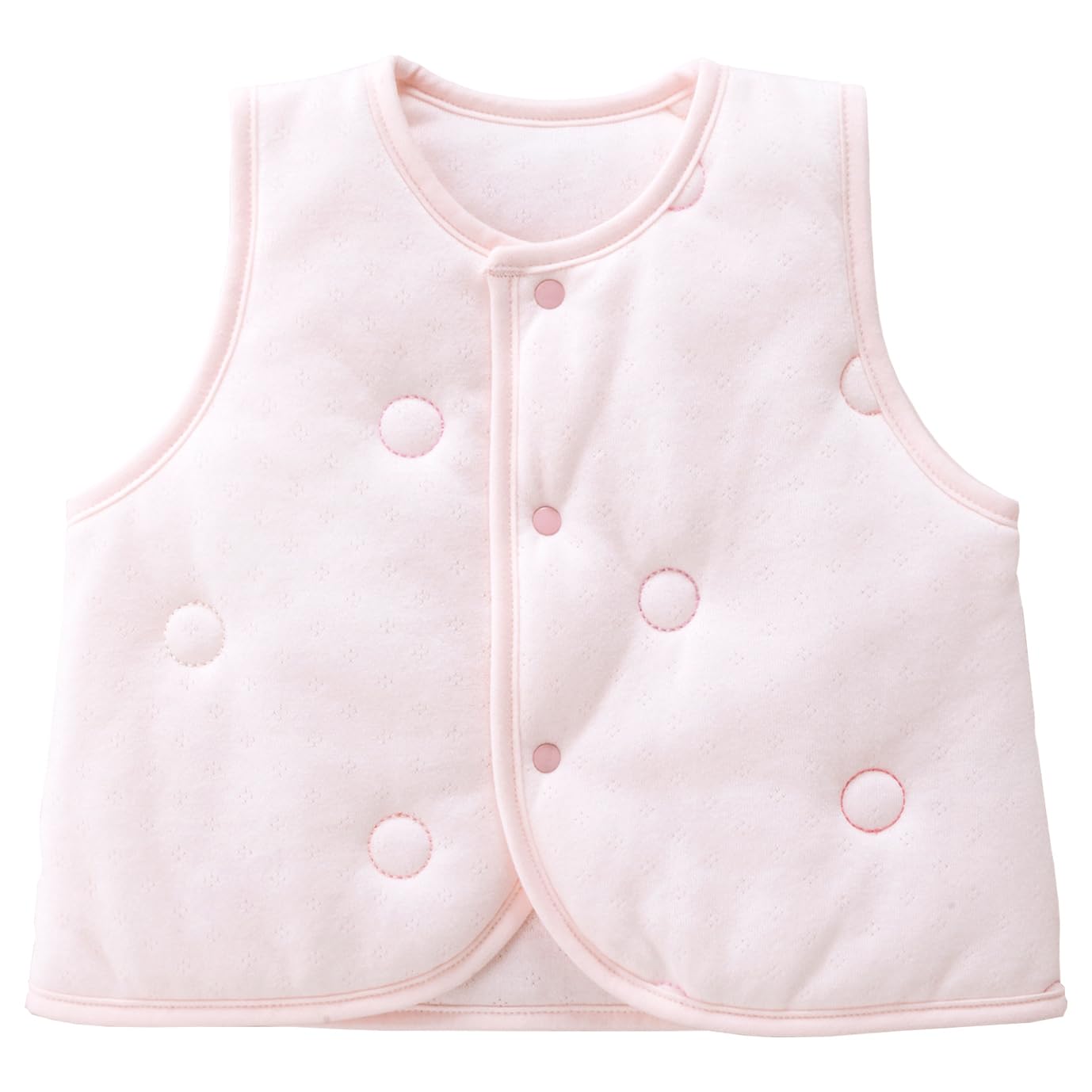 

Жилет Smile Cotton Sugar Baby Pink Сделано в Японии [Baby Castle] 70-80