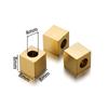 20Pcs/Lot Stainless Steel Square Beads Cuboid Loose Spacer Beads for DIY Bracelet Necklace Jewelry Making Accessories