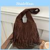 Bag Tote Bohemian Vintage Stitching Detail Soft Structured Minimalist For